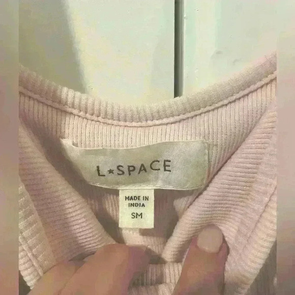 LSPACE Pink ribbed dress - Picture 6 of 7